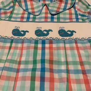NWT honesty smocked whale bubble
